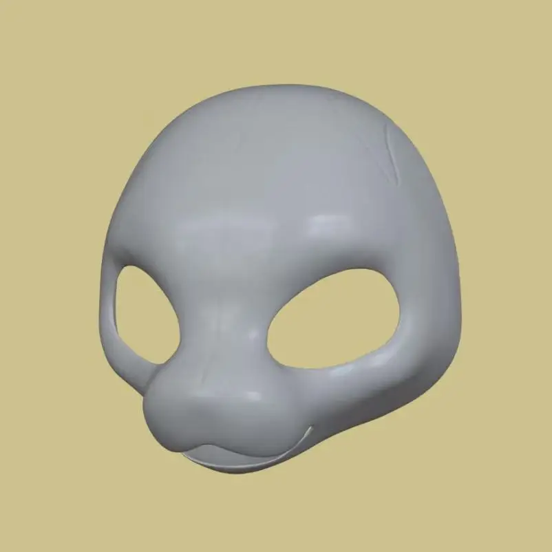 Fursuit Head Base Kemono Short Kiss Handsome Tiger Dog Universal Beast Skull Furry 3D Printed DIY Anime Accessorie Cosplay Props