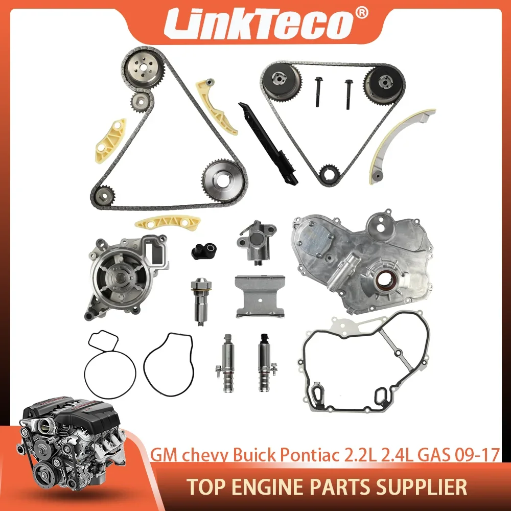 

Timing Chain Kit VCT Selenoid Actuator Oil Water Pump For GM Ecotec Terrain Chevrolet Buick Lacrosse 2.2L 2.4L GAS 2009-2017
