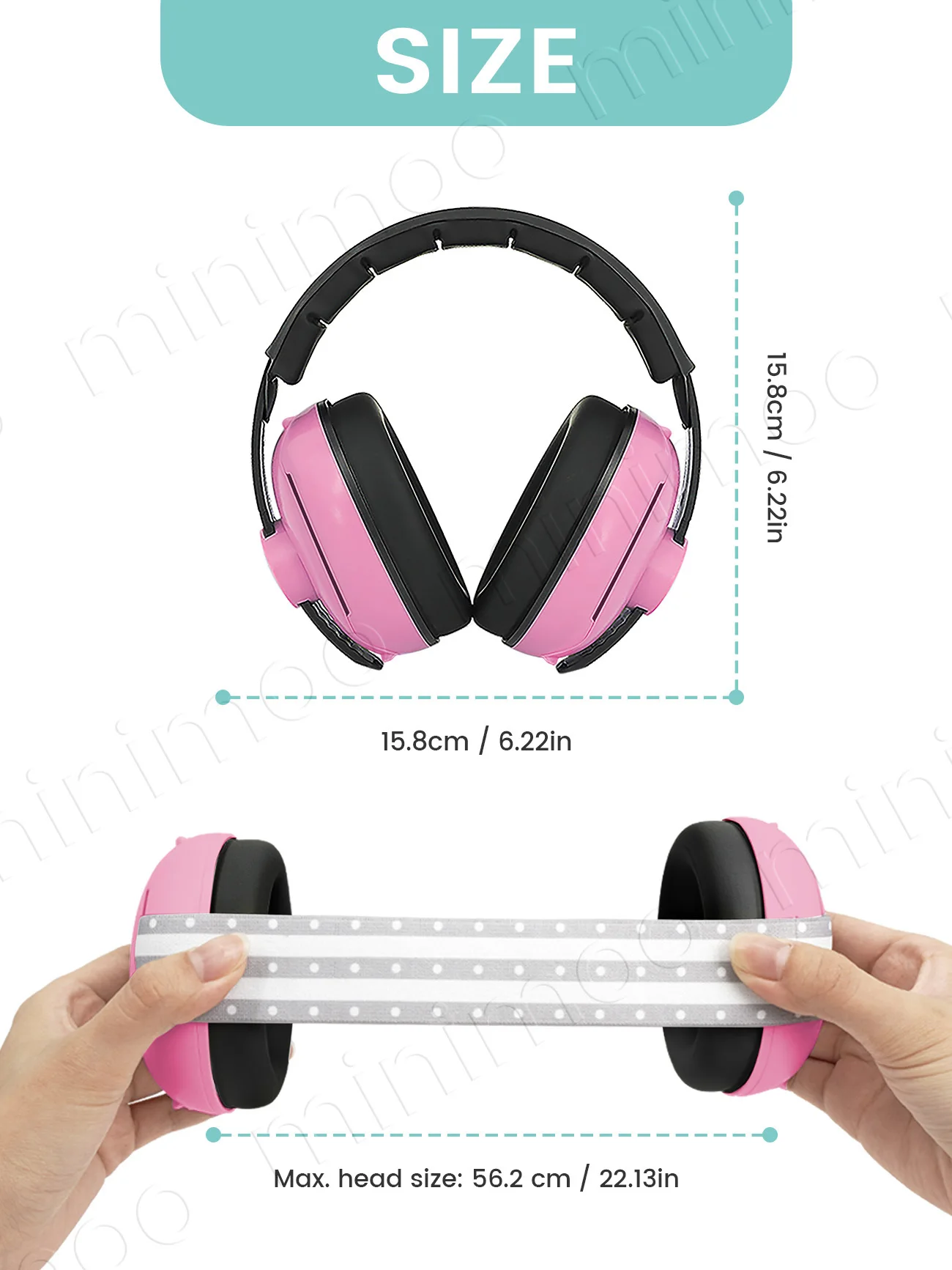 1PC 2-in-1 Baby Earmuffs with Cute Cat Paw Pattern, Adjustable & Non-Slip Noise Protection for Travel & Sleep