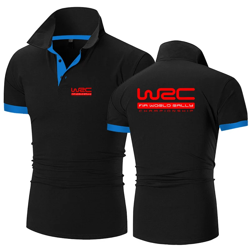 World Rally Championship WRC New Fashion Polo Shirt Men Casual Turn Down Collar Short Sleeve Shirt Slim Fit Summer Tops Polo