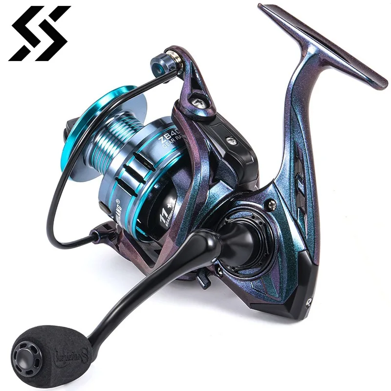 Sougayilang Spinning Reel 1000 2000 3000 4000 Size Max Drag 8KG Fishing Reel Metal Spool Eva Handle Carp Reel Fishing Coil Wheel