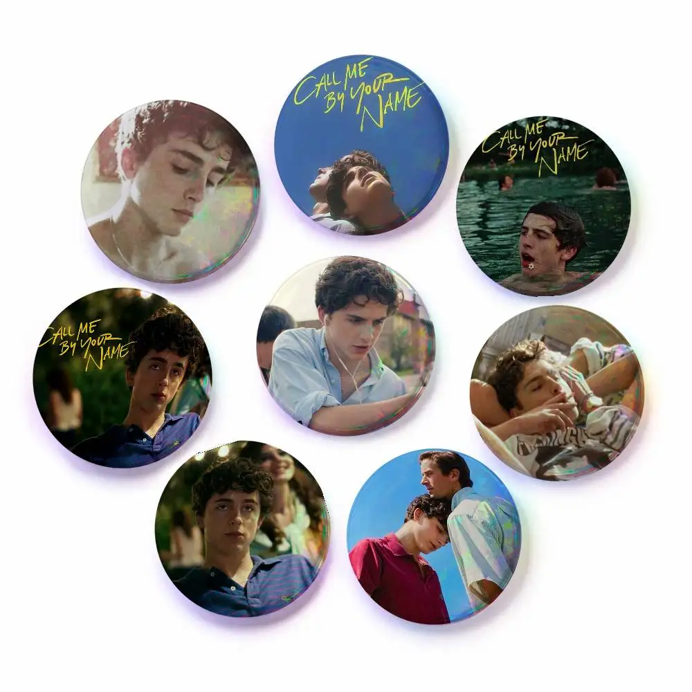 A-Call Me By Your Name Anime Round Badges, Brooches, Clothing Accessories, Birthday Gifts, Anime Conventions