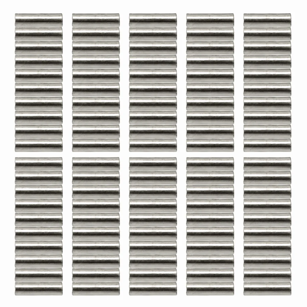 100 Embouts de Sertissage en Cuivre pour la Pêche, Mini Légers, Polyvalents, pour Ligne de Pêche, Raccords à Tige Unique, Matériel de Montage