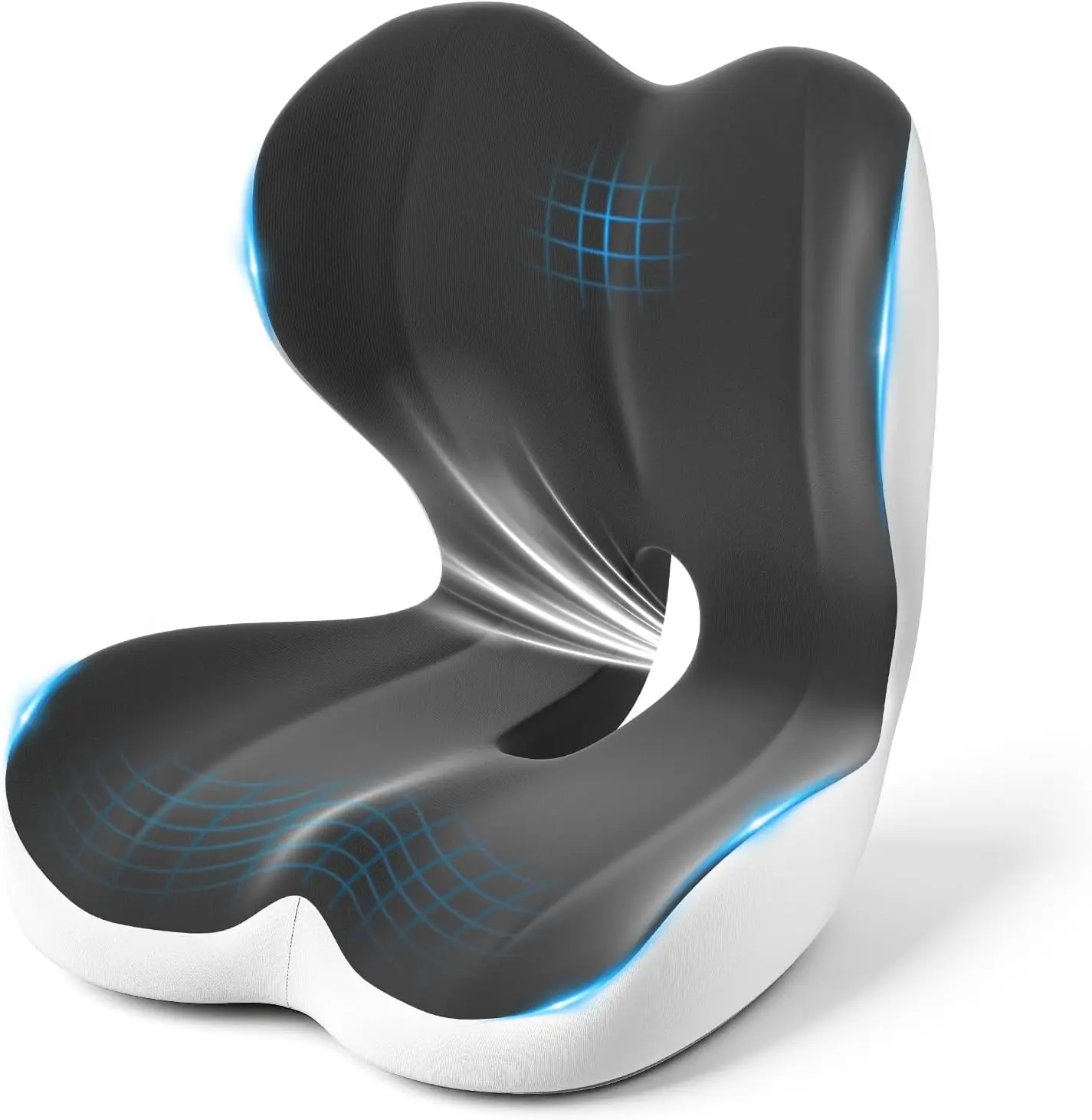 Seat Cushion, Memory Foam One-piece Cushion Office Cushion Hip Beautification Spine Relief And Waist Support Cushion