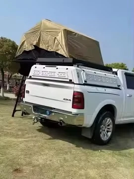 مظلة صلبة مخصصة مقاومة للماء لـ Ram 1500 Crew Cab 5.7ft 2019 Topper شاحنة تخييم مضادة للصدأ