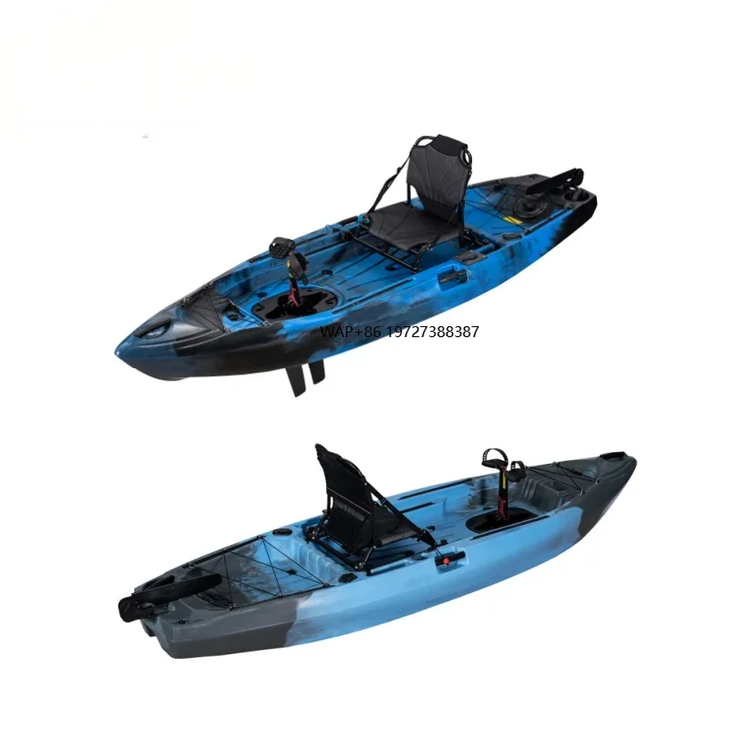 

Factory 3M HDPE Fin Pedal Fishing Kayak Durable Kayak for Water Sports for One Person Use