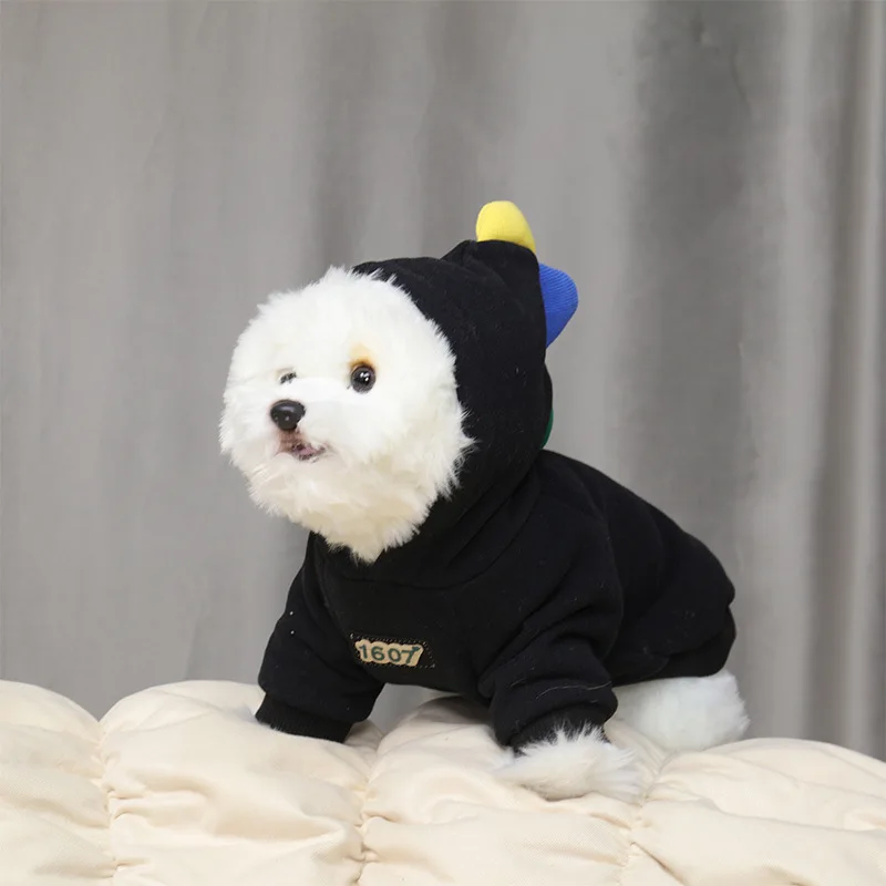 Pet Hooded Dinosaur Hoodie Bottom Clothes Autumn/Winter Dog Small Dog Hoodie Puppy Clothes Dog Clothes for Small Dogs