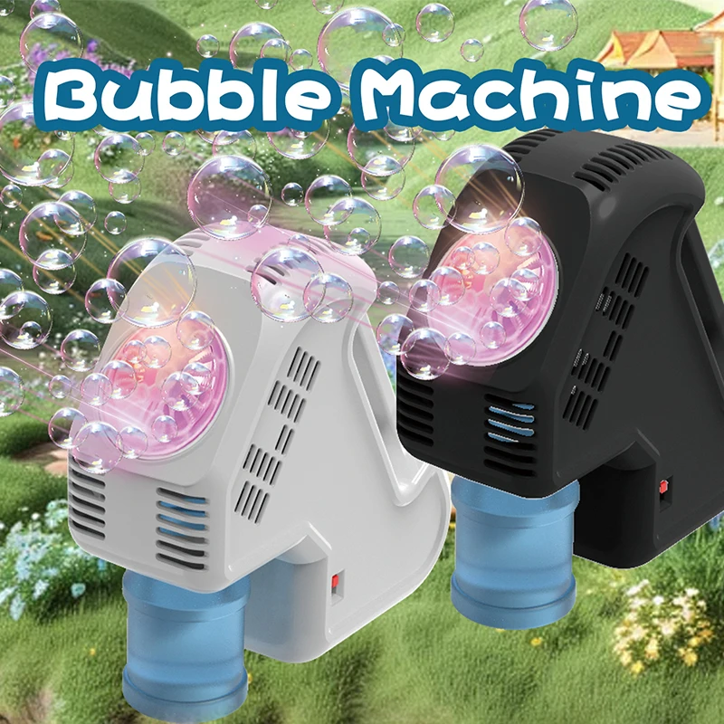Fully automatic handheld/floor standing children's bubble toy light bubble machine outdoor activity without battery bubble water