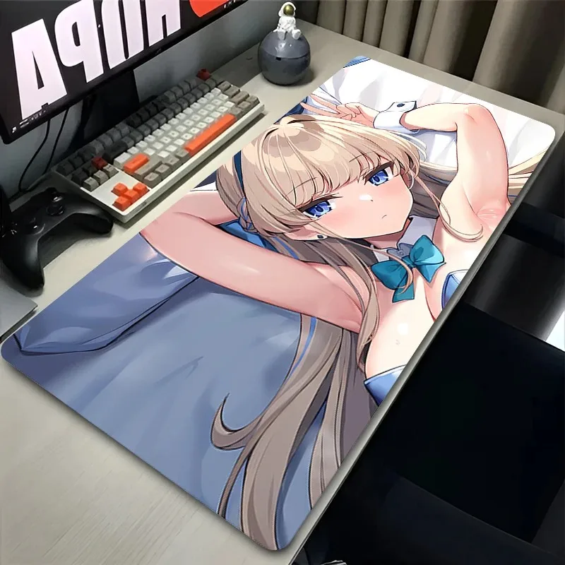 لوحة ماوس سرعة كمبيوتر صغير أزرق أرشيف Kawaii لوحة المفاتيح Asuma Toki تمديد حصيرة مكتبية ملحقات الألعاب لوحة ماوس أنيمي #4