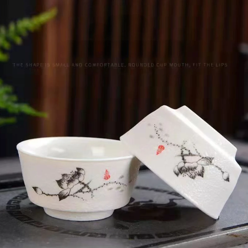 Snowflake Glaze Ceramic Kung Fu Tea cup Teaware Pottery Creative Tea  Cup of Chinese Tea Set