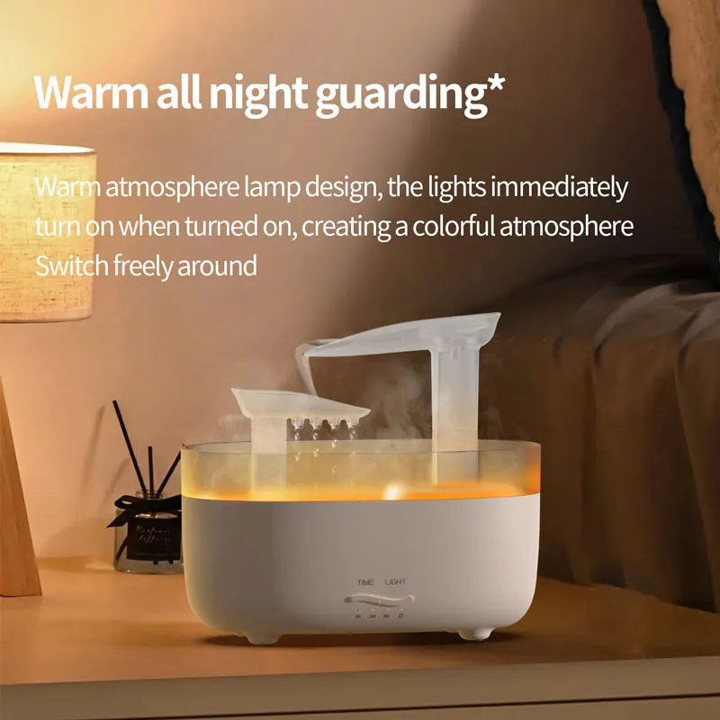 

Raindrop Landscape Aromatherapy Air Humidifier, Essential Oil Diffuser, Color Night Light USB Portable, Household Appliances