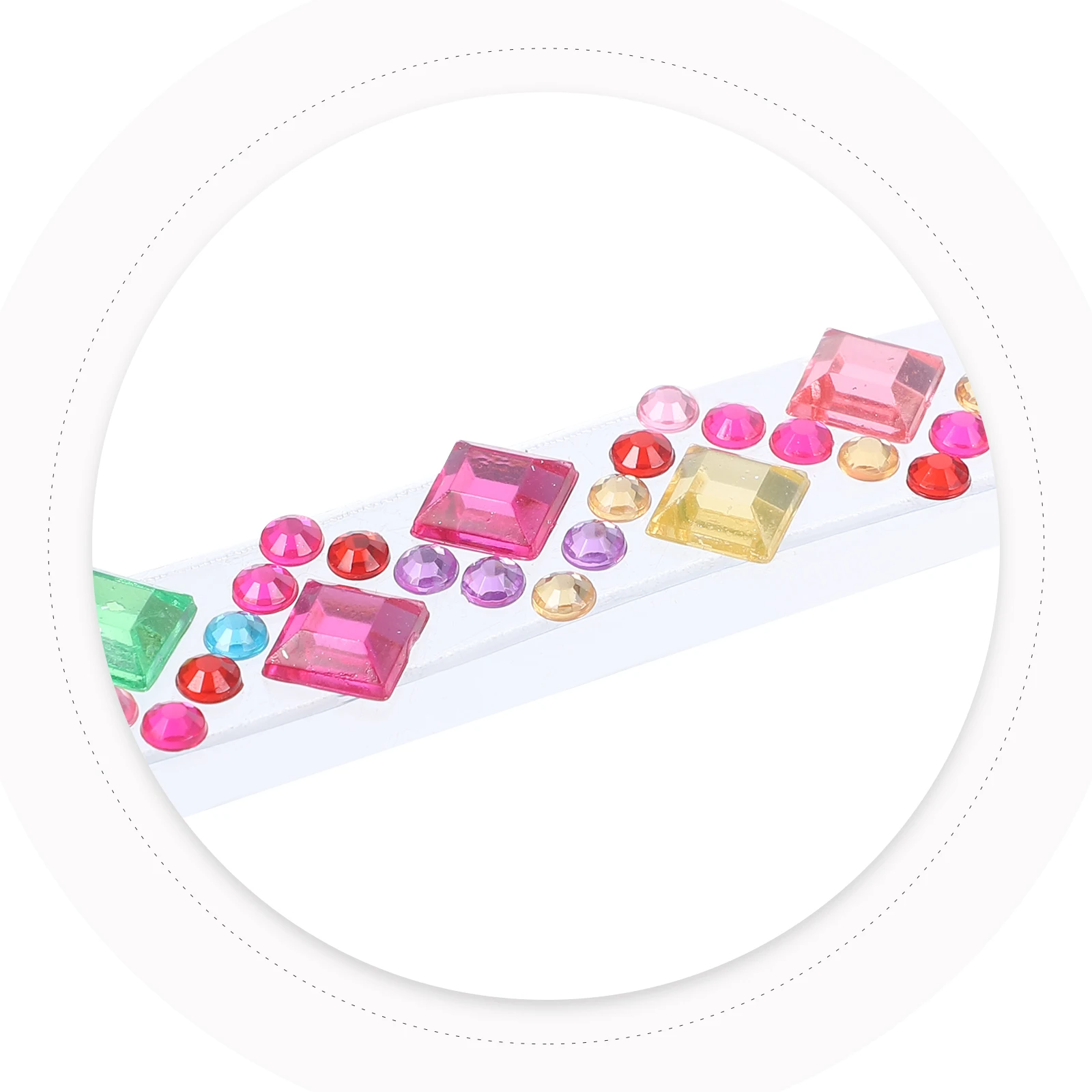 

4 Rolls 50cm Rhinestone Tape DIY Decorative Adhesive Crystal Gemstone Tapes for Phone Cases Gift Boxes Glasses