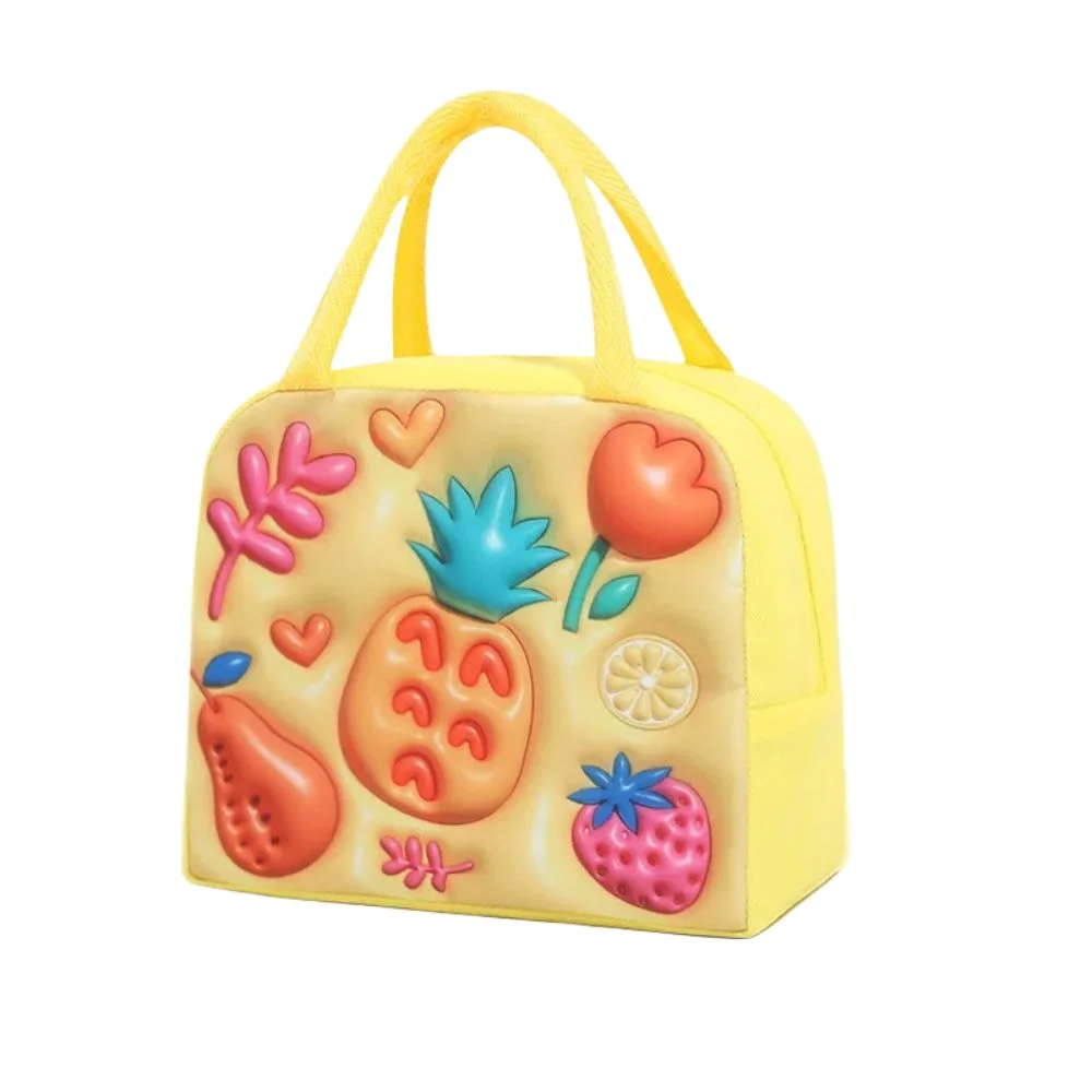 Новая 3D детская сумка-бокс для обеда, утолщенная термоизоляционная сумка с героями мультфильмов, крутая сумка для хранения, сумка для хранения свежести из алюминиевой фольги для детей