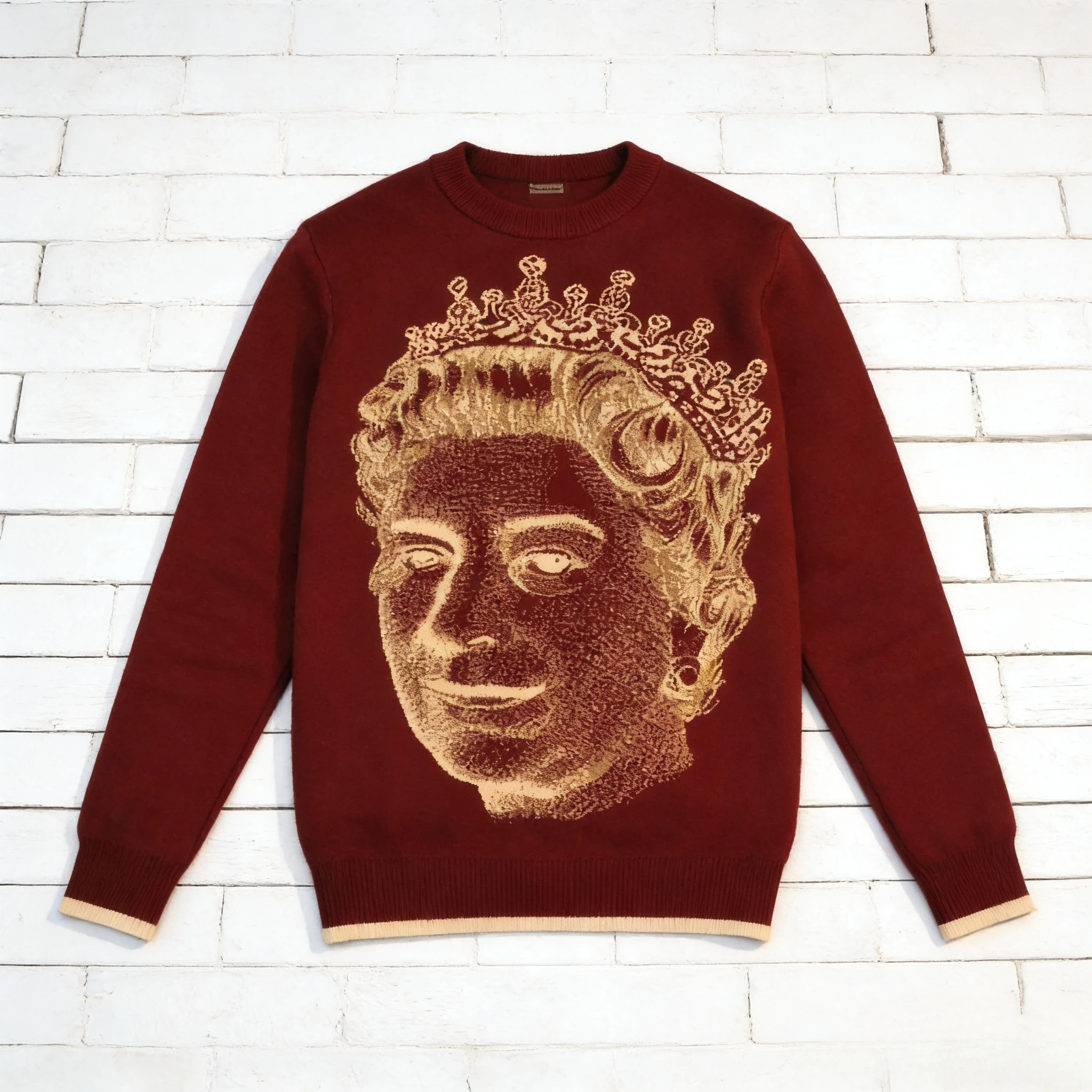 

Y2K Lizzy Black Jumper Sweater Oversized Royal Elizabeth Embroidered Label Loose Men Women Knitted Round Neck Casualwear Sweater