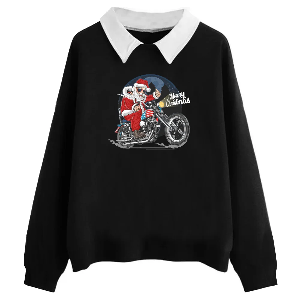 

Christmas Style Sweatshirt Christmas Gift Casual Top Christmas Print Women's Sweatshirt