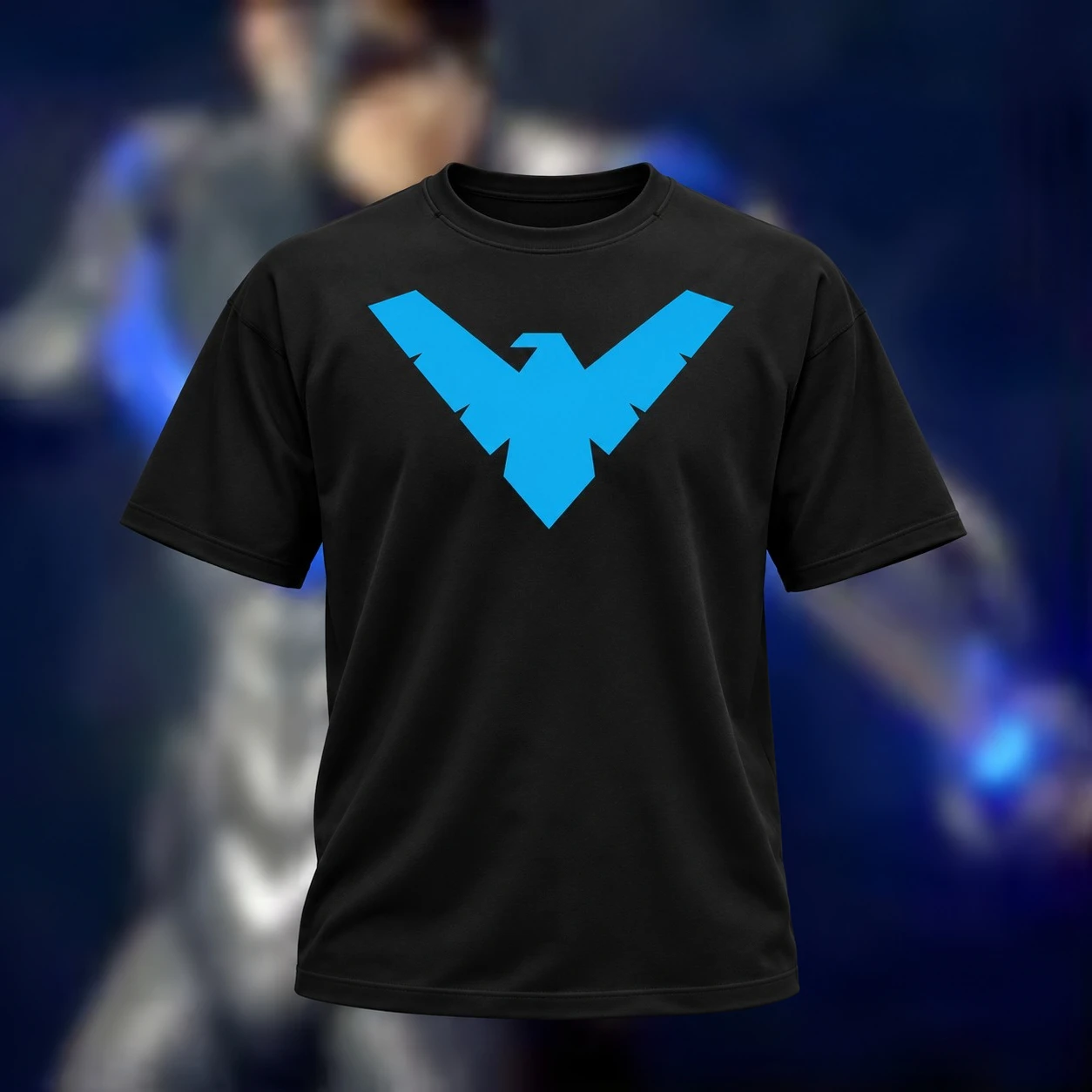 Cotton Nightwing Men T Shirt Running Quick-Dry Shirts Men Compression T-Shirts Sportswear Training Sports Tops
