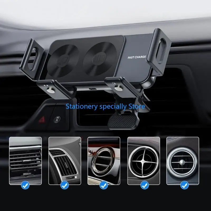 P0RB Wireless Automatic Car Holder Mount For Z Fold 15W Fast Charging