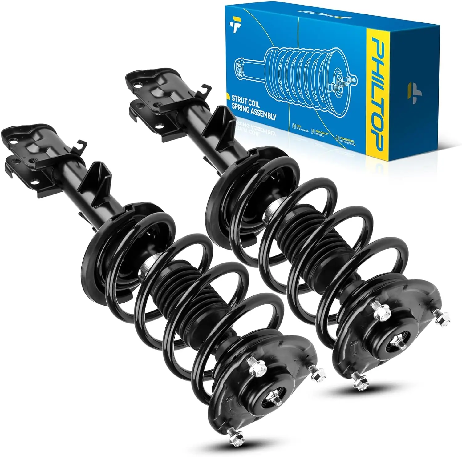 Front Struts Assembly for 2010-2012 Santa Fe, 372712/372713 Complete Struts and Shocks Absorber Assembly,Quick Suspension Loaded