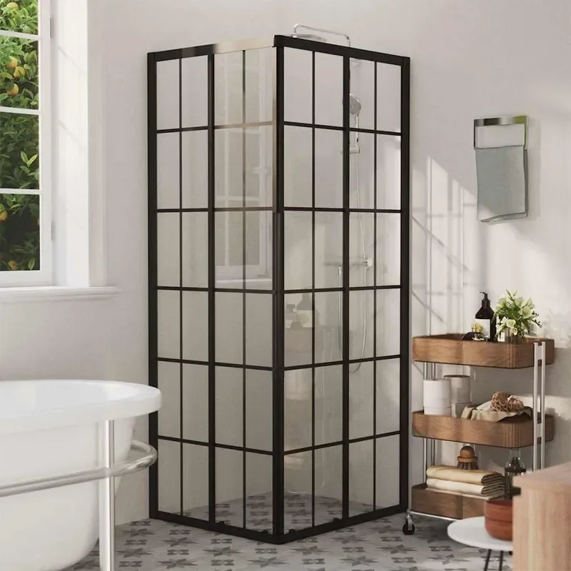 Shower Cabin 31.5x27.6x70.9 Inches Aluminum Glass Enclosure