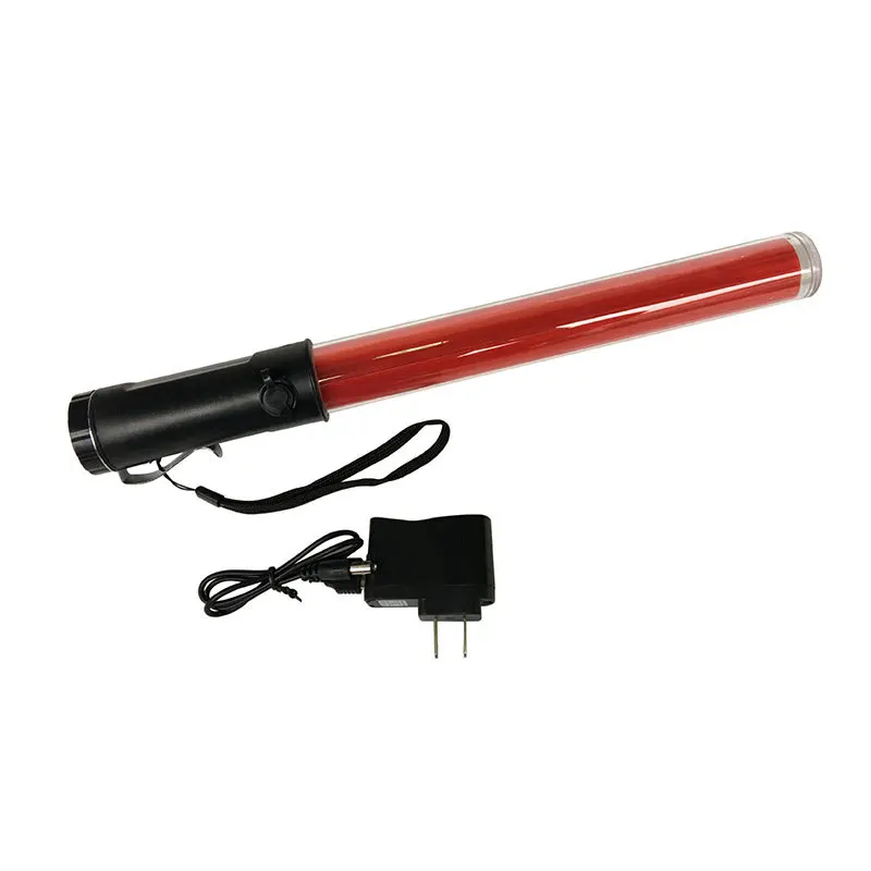 36cm LED Red Emergency Fluorescent Luminous Traffic Safety Warning Light Baton