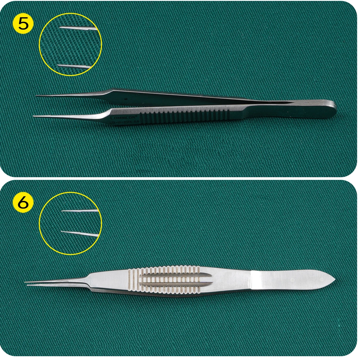 Eye instrument set Medical Procedure set Sterilization and plastic surgery box 21-piece double eyelid tool with needle and tooth