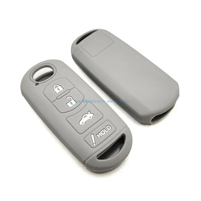 Y9UC 자동차 키 케이스 커버 스킨 원격 키 케이스 실리콘 덮개 2 3 6 Demio