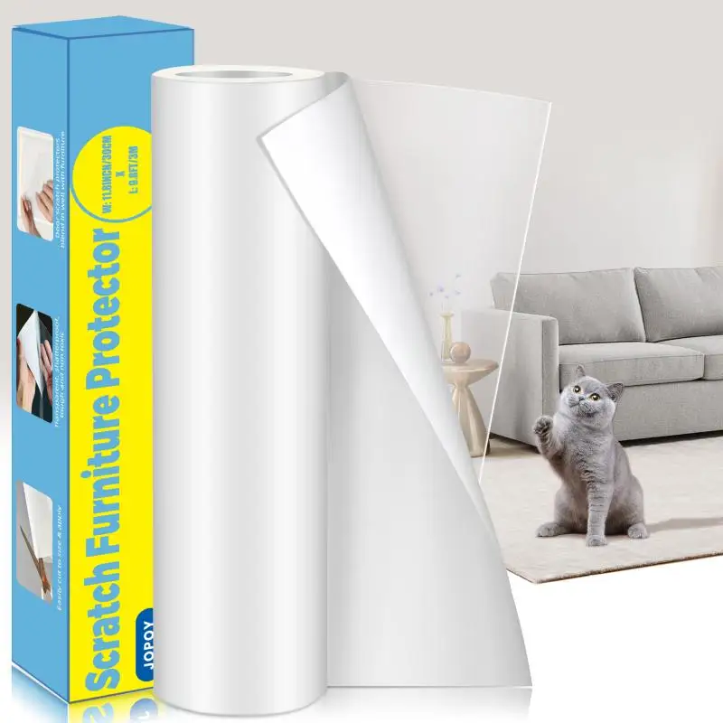 Cat Scratch Deterrent Tape Furniture Protectors From Cats Transparent Self-Adhesive Pet Training Tape for Sofa Furniture Sticker