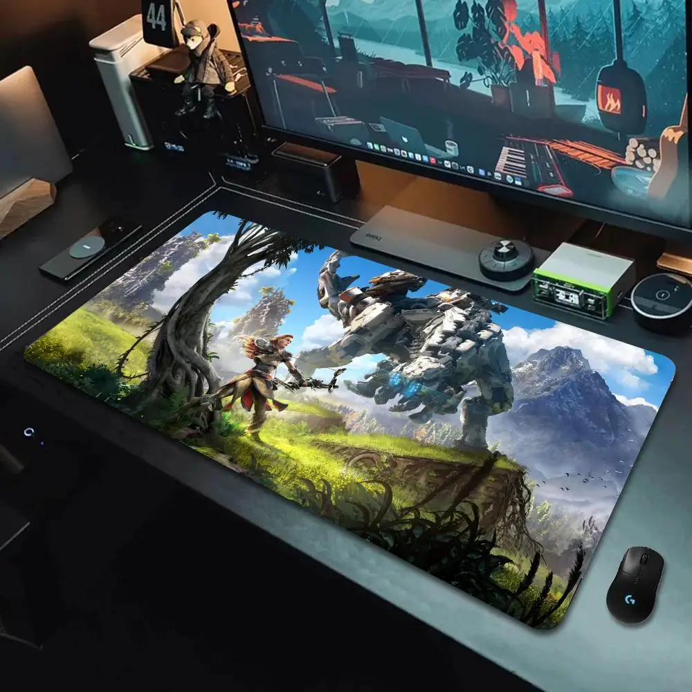 Pc Gamer Gaming Accessories Horizon Zero Mousepad Mouse Mat Desk Mat With Pad Gaming Accessories Prime Gaming XXL Keyboard Pad