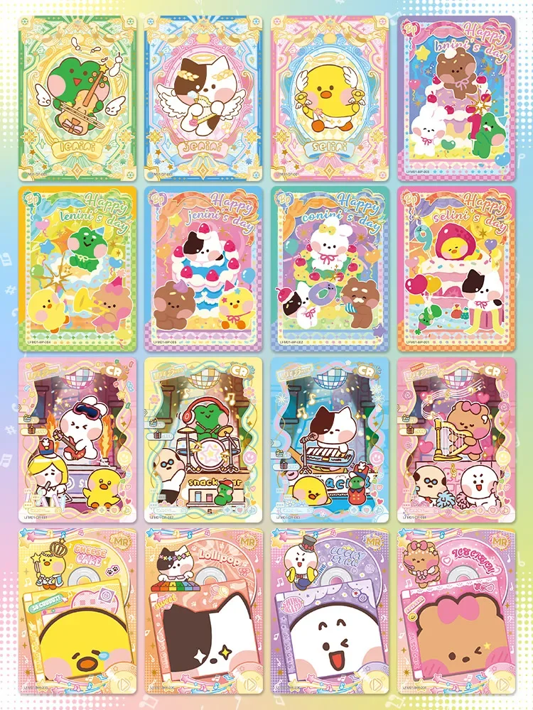 AgreYOU-Cartes Minini Line FRIENDS pour filles, cartes de collection amusantes, cadeaux de fête, festival de musique GT spécial, jouets mignons, SP BP CR Kawaii