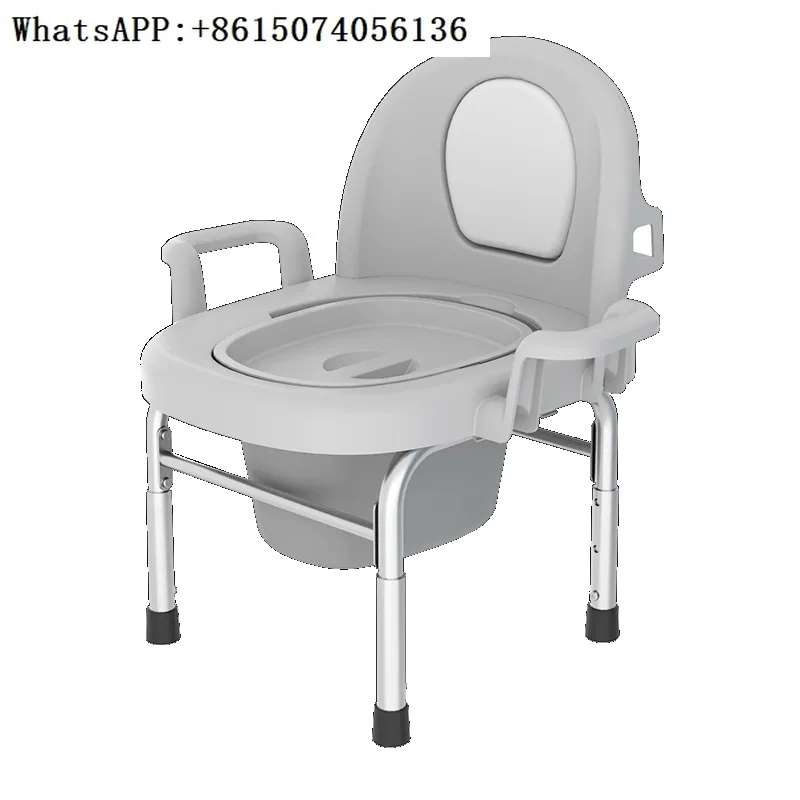 Elderly toilet chair, mobile toilet, portable chair, pregnant woman toilet, household use