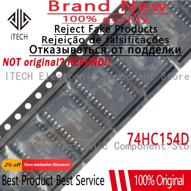 10pcs/lot Original 74HC154D SO-24 74HC 74HC154 Arduino Nano Integrated Circuits 100% New and Genuine