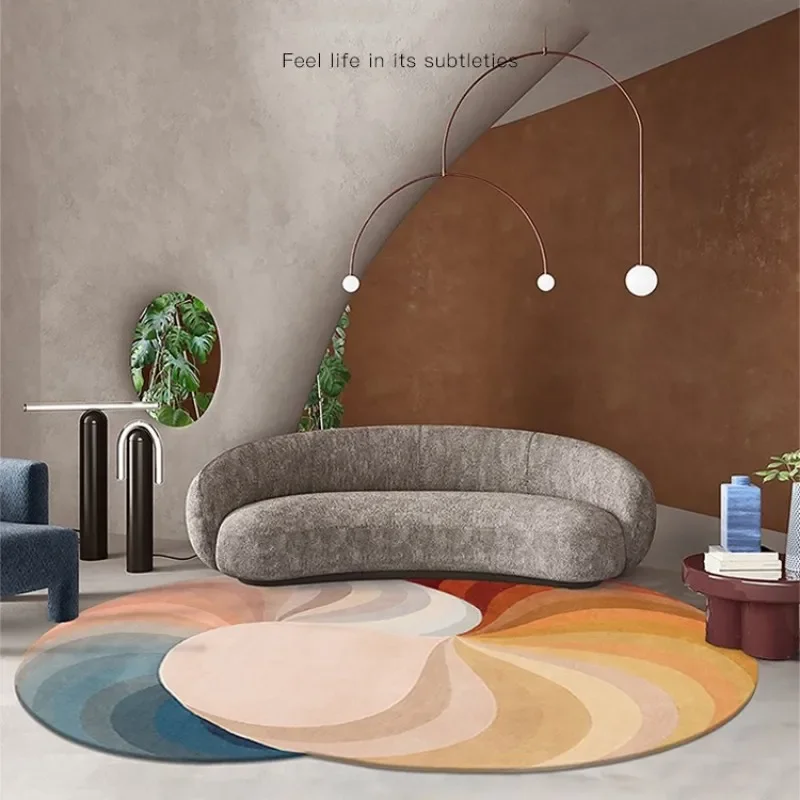 Morandi Living Room Decoration Shaped Carpet Fluffy Soft Lounge Rug Light Luxury Irregular Rugs for Bedroom Thicken Non-slip Mat