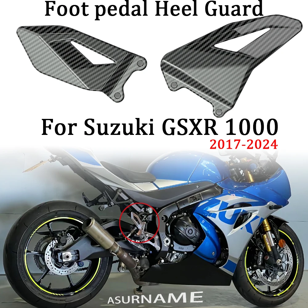 

For Suzuki GSX-R1000 GSXR1000 GSX R1000 2017-2024 GSXR 1000 2017-2024 Motorcycle accessories foot wing heel pedal protection