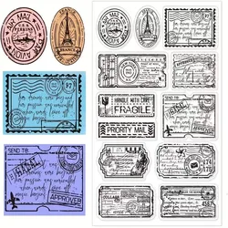 Retro labels Clear Stamp Seal For DIY Scrapbooking/Photo Album Decorative a5021