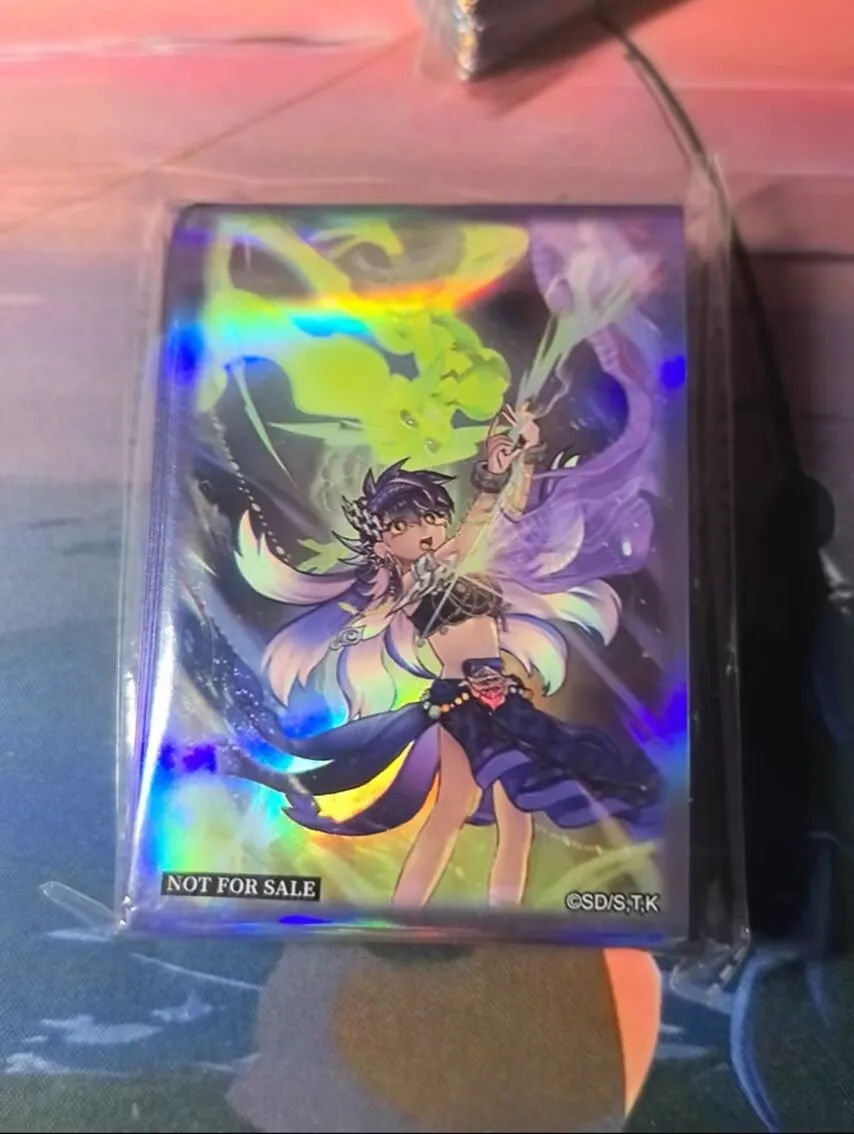 100pcs-yugioh-konami-duel-monsters-radiant-typhoon-chant-official-collection-sealed-card-protector-duelist-sleeves