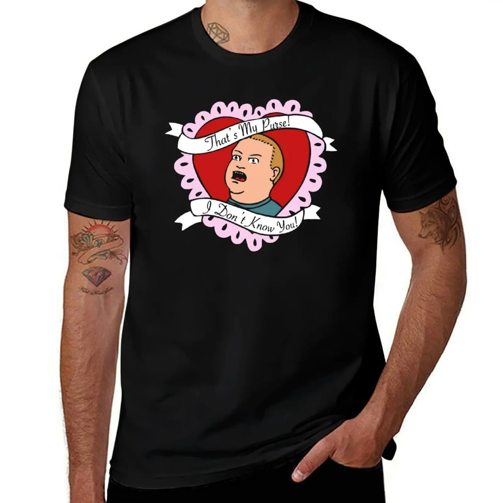 That's My Purse I Don't Know You Funny King Of The Hill Bobby Hill Black T-Shirt funny costumes mens workout shirts