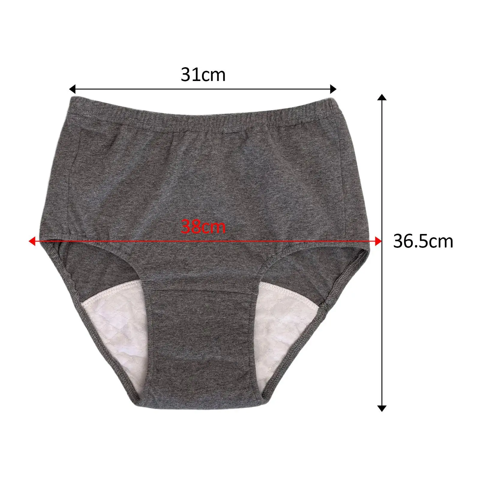 حفاضات سلس البول لكبار السن حفاضات ناعمة قابلة للغسل للبالغين وكبار السن رمادي داكن 3 لتر