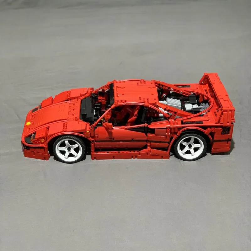 Moc 2596pcs Technical Enzo Ferraried F40 1:10 Supercar Building Blocks Compatible 45125 Kids Assembly Car Bricks Toys Gifts