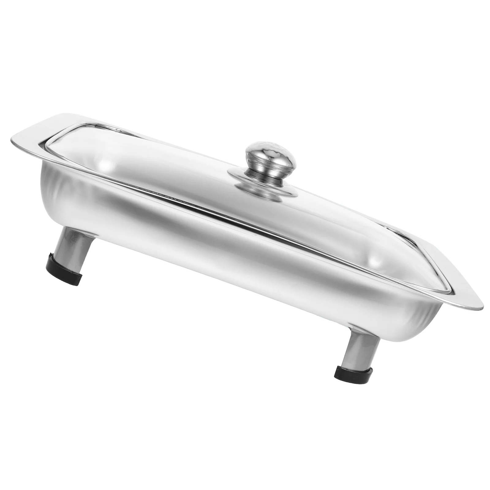 

Steel Buffet Stainless-steel Foods Holder Party Metal Tray Server Dish Simple Plate Heater