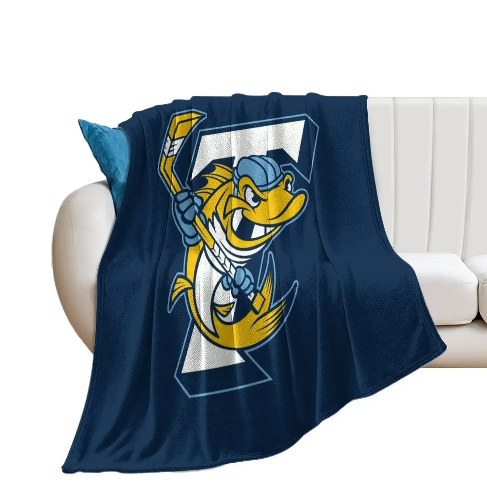 Toledo Walleye Throw Blanket Designers Quilt Blankets