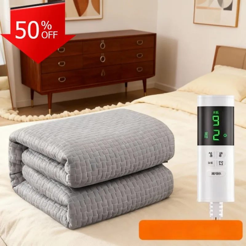 

Электрическое одеяло с подогревом, шерпа, быстрый нагрев, регулируемый нагрев, дистанционный автоматический таймер отключения, моющийся, энергосберегающий Heizdecke