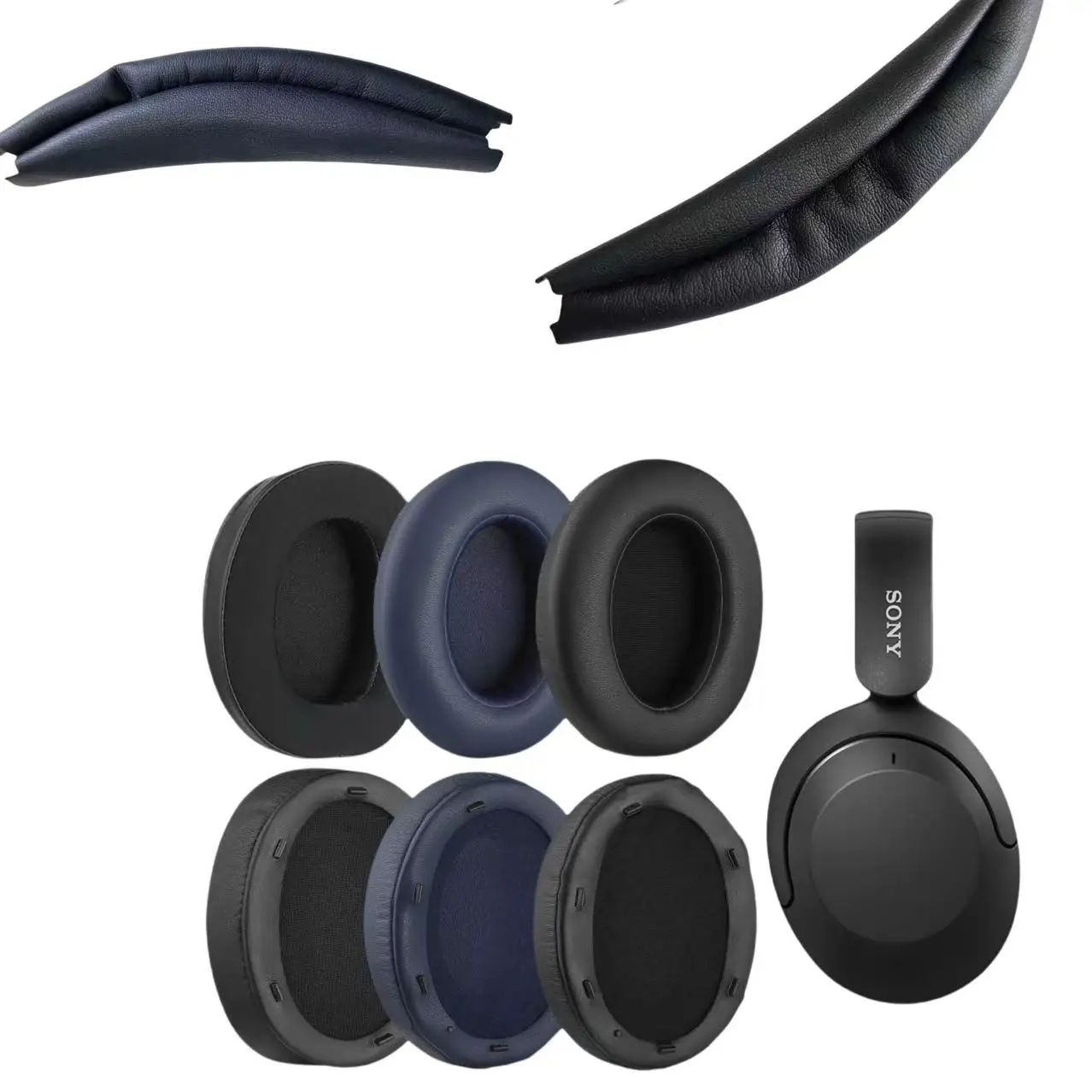 Almohadillas Cómodas para Auriculares WHXB910N, Cubierta para Diadema, Fácil Instalación, Almohadillas con Cancelación de Ruido