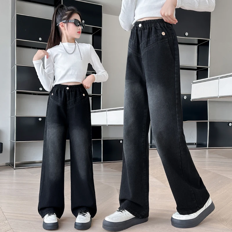 meninas-adolescentes-perna-larga-jeans-criancas-primavera-outono-coreano-casual-retro-preto-denim-calcas-criancas-moda-cintura-elastica