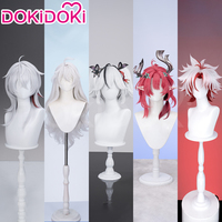 IN STOCK Zani Ciaccona Camellya Scar Danjin Youhu Wig Game Wuthering Waves DokiDoki Women White 32cm Wig Chun Cosplay Free Cap