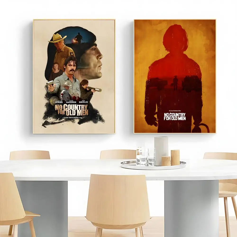 Serious Movie N-No Country for Old Men Poster Wall Art Print Decorative Mural Home Decor Gift Unframed