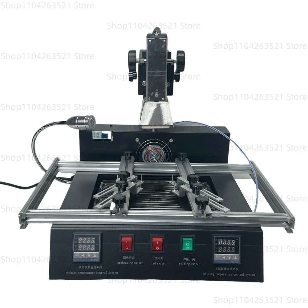 

Hot Air BGA Rework Station Infrared Type 220V 2 Temperature Zones SMD Soldering Station 1850W Motherboard Repair Reballing Tools