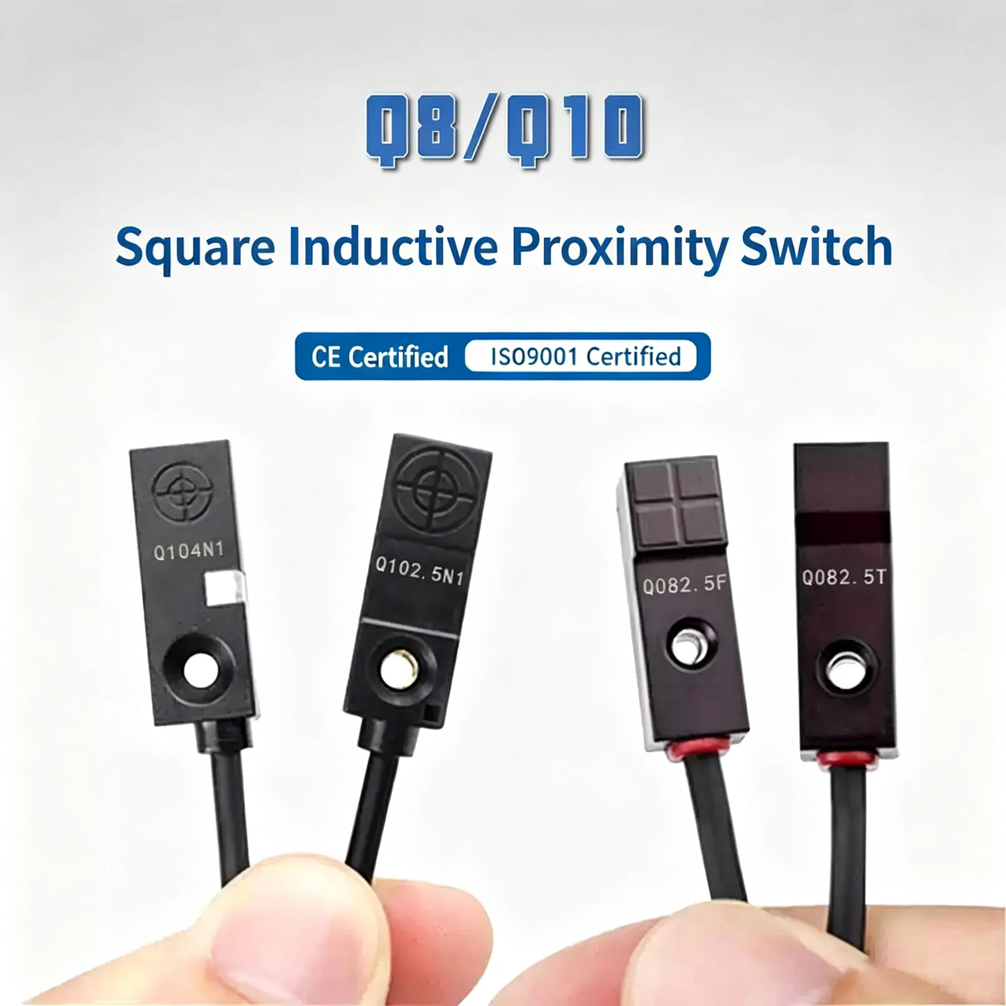 1 Pc Small Square Inductive Proximity Switch with 3-Wire NPN NO NC Metal Detection Waterproof Mini Sensor GX-F8 GX-F12 GX-H8