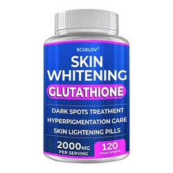 Glutathione Whitening Capsules 2000mg Glutathione - Skin Whitening, Dark Spots, Melasma and Pigmentation, Anti-Aging Antioxidant