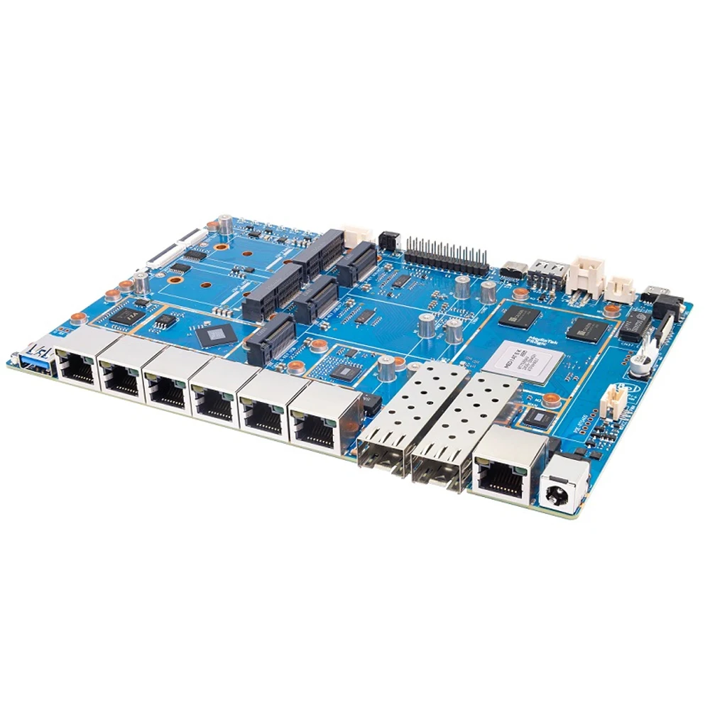 Carte de routeur Banana Pi BPI-R4 Pro Wifi7 Mediatek MT7988A (Filogic 880) OpenWRT domotique 4x2.5G RJ45 LAN Nas dispositif