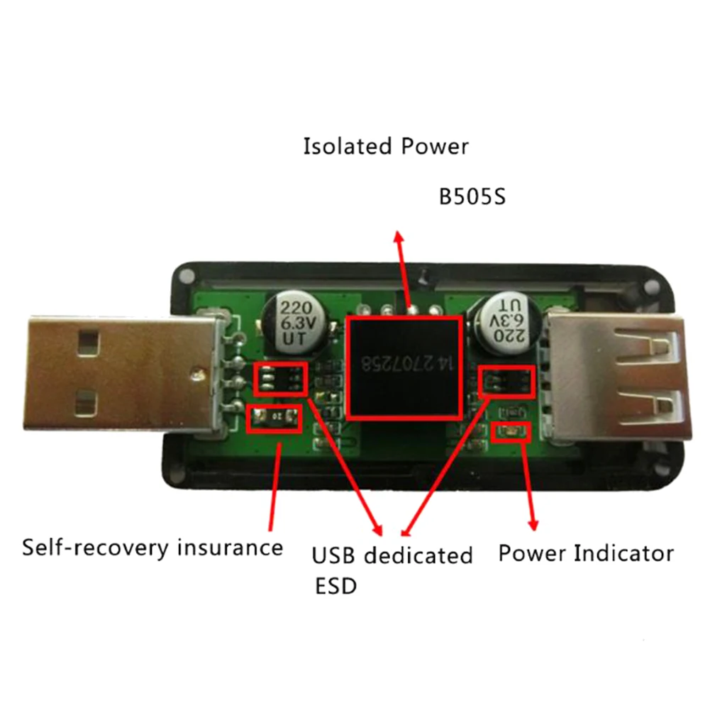 

USB to USB Isolator Industrial Grade Digital Isolators with Shell 12Mbps Speed ADUM4160/ADUM316